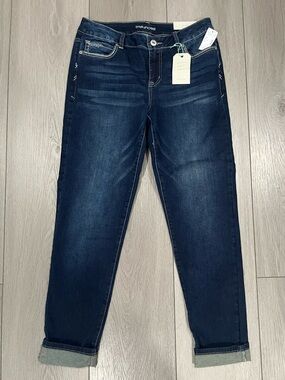 Maurices Dark Indigo Boyfriend Jeans